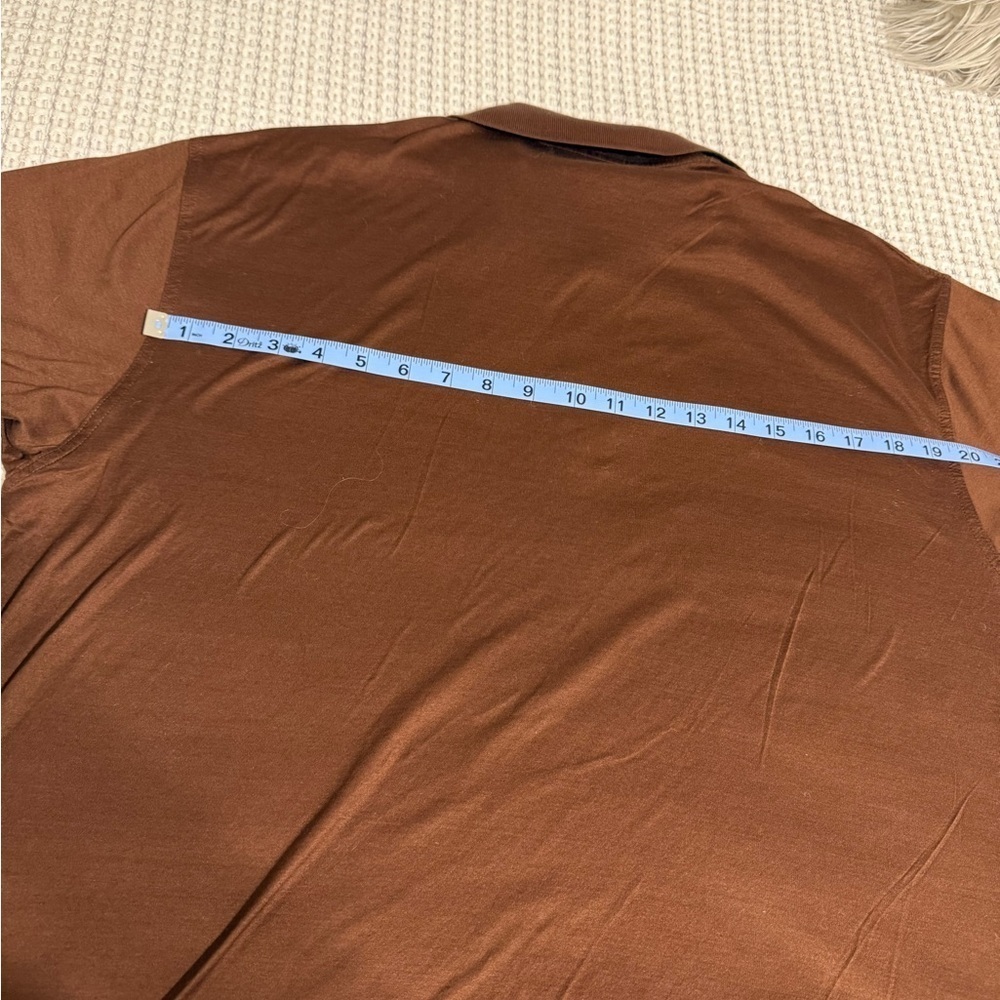 NWOT Jim Thompson Brown Polo Shirt Size XL - Picture 7 of 8